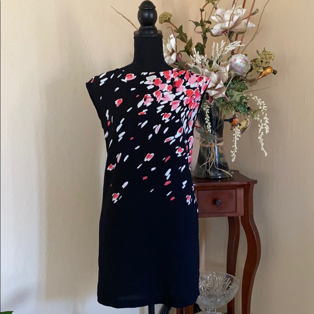 Loft Black Printed dress